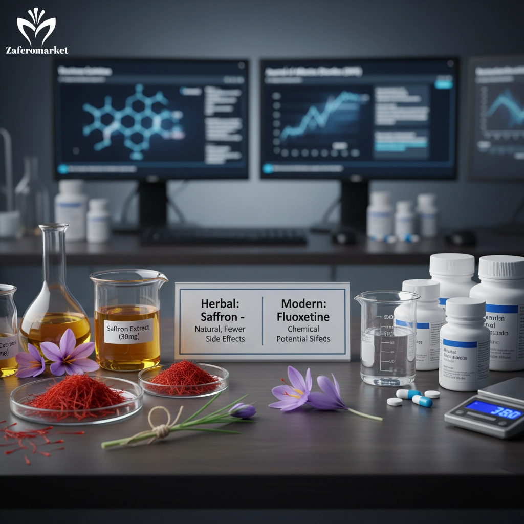 مقایسه زعفران با داروهای ضدافسردگی مدرن