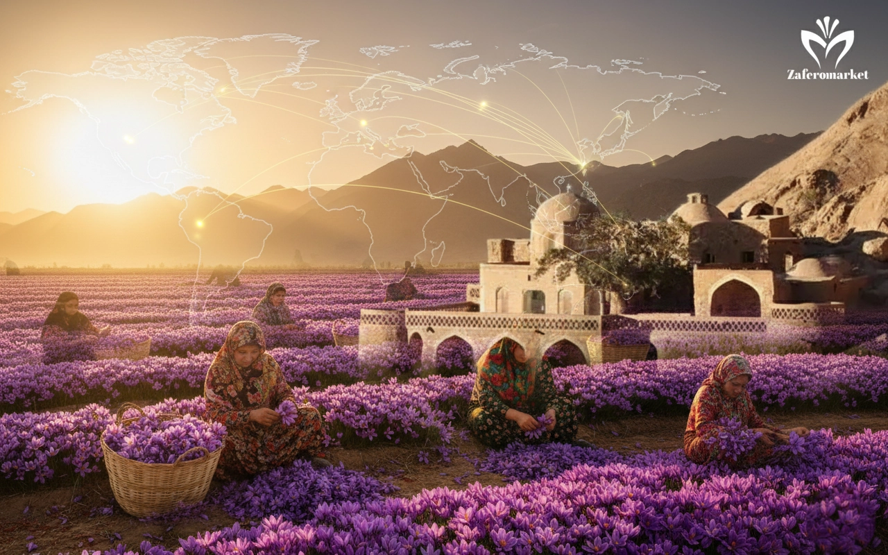 2️⃣ قائنات؛ پایتخت زعفران جهان