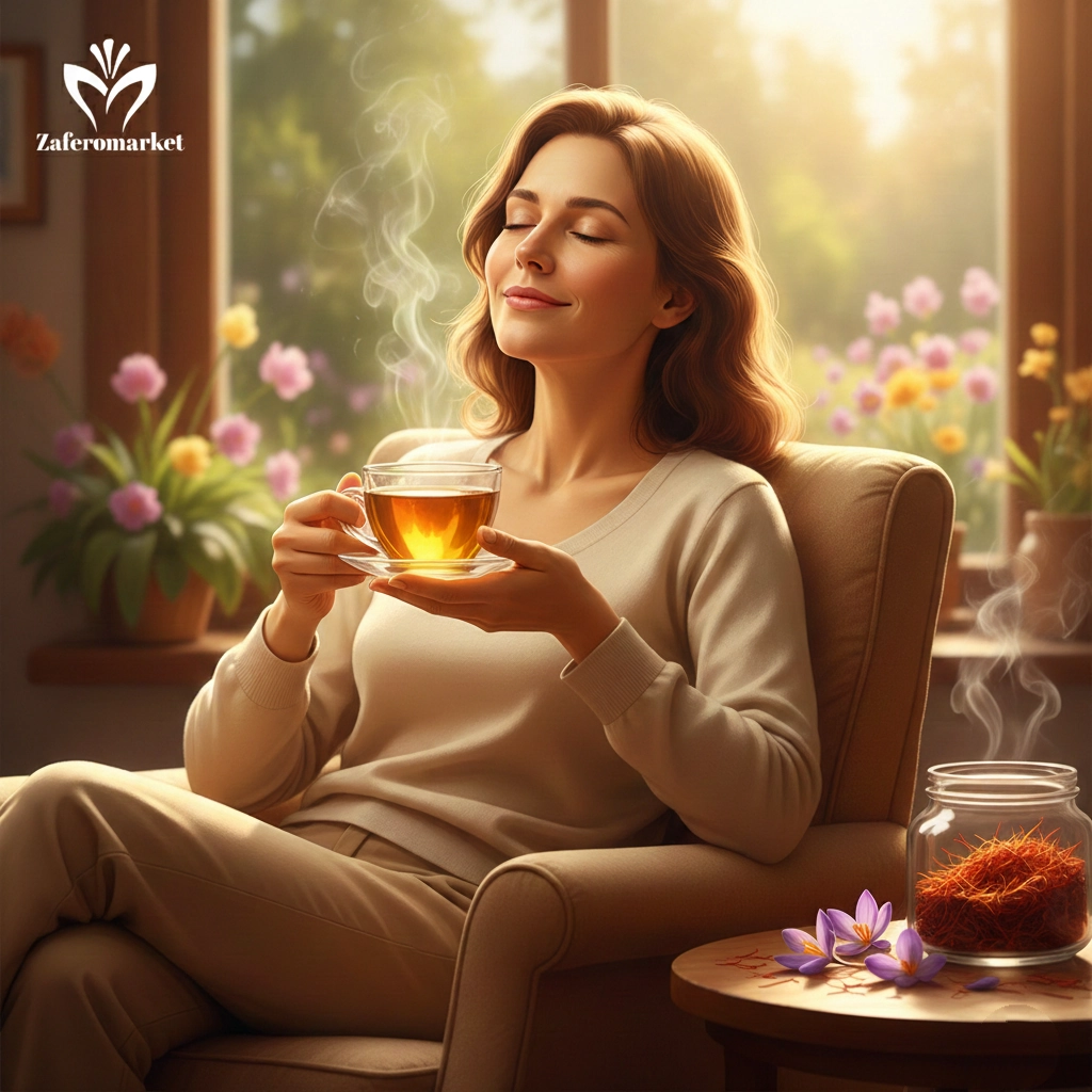 4️⃣ نقش زعفران در کاهش اضطراب و استرس روزانه