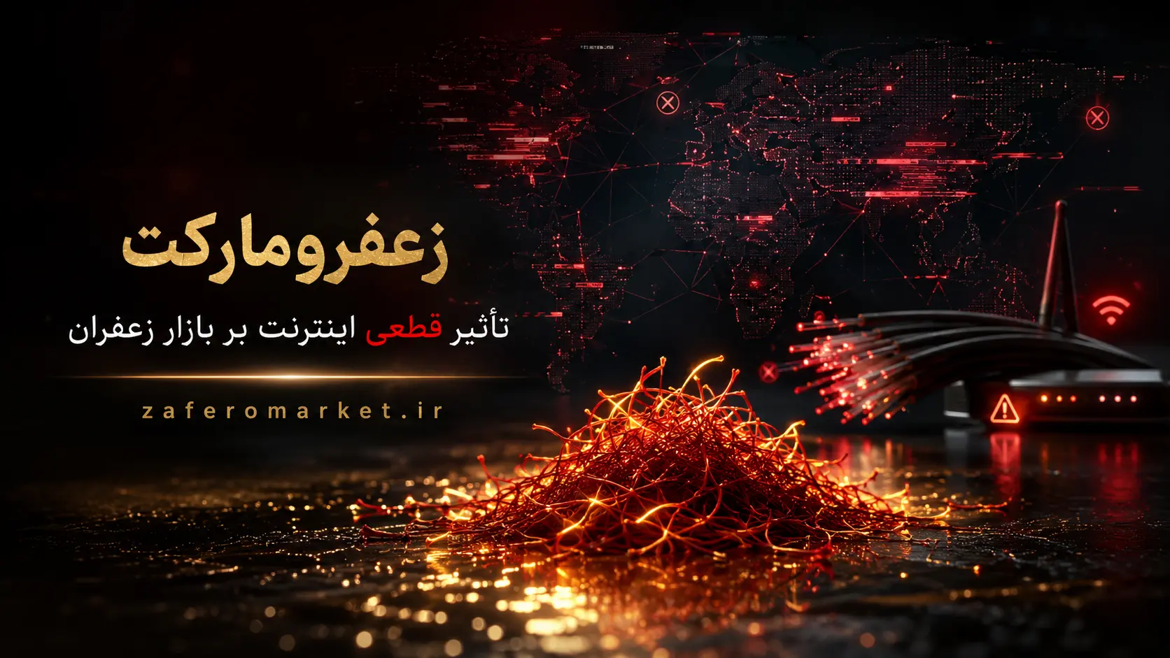 تأثیر قطعی اینترنت بر صادرات زعفران؛ بحران خاموش بازار طلای سرخ - زعفرو مارکت