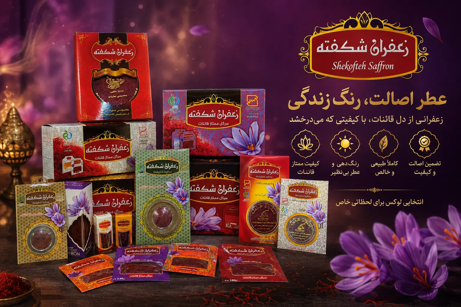 تصویر محیط کارگاه زعفران شکفته