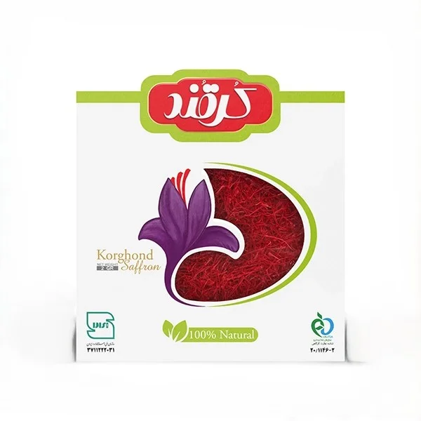 زعفران سرگل سوپر ۲ گرمی پاکتی کرقند