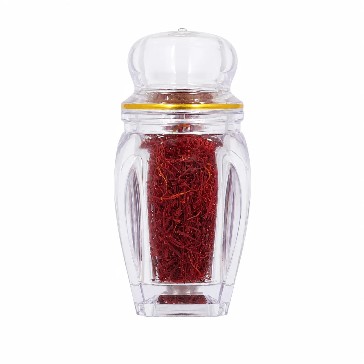 نمای محصول زعفران نگین آذین شکفته -0.5 گرم دارای بسته‌بندی آذین - نوع بسته‌بندی