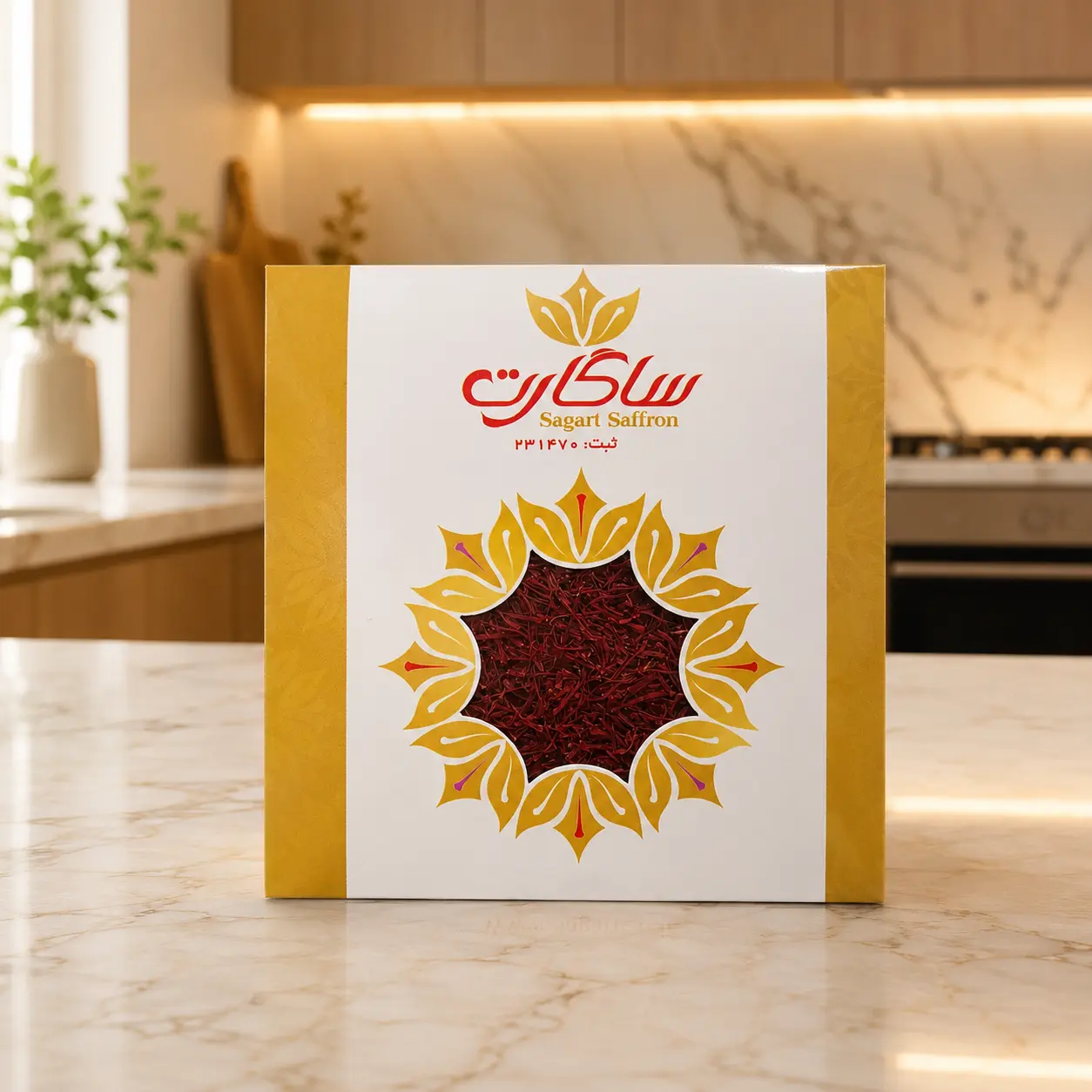 بسته‌بندی اورجینال زعفران سرگل ساگارت -1 مثقال