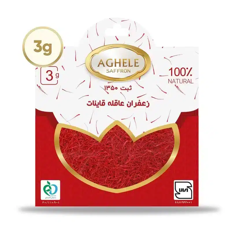 زعفران نگین 3 گرمی در بسته بندی پاکتی – زعفران نگین زعفرو مارکت