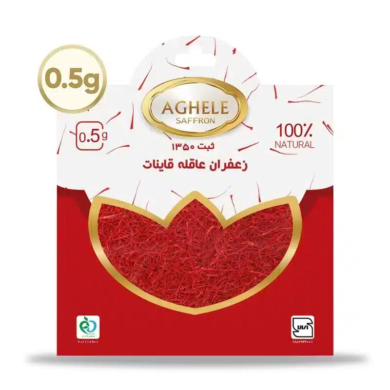زعفران نگین 0.5 گرمی در بسته بندی پاکتی – زعفران نگین زعفرو مارکت