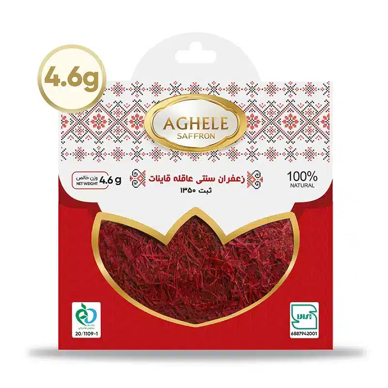 زعفران نگین سنتی یک مثقالی در بسته بندی پاکتی – زعفران نگین زعفرو مارکت