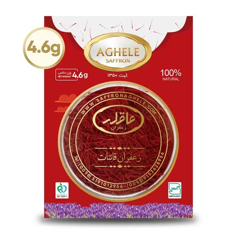زعفران نگین یک مثقالی در بسته بندی طلقی
