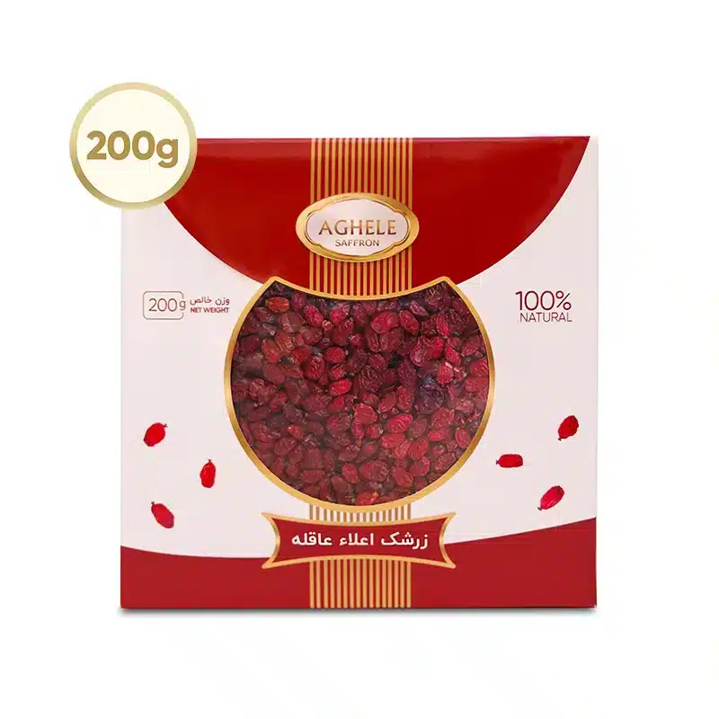 زرشک اناری 200 گرم با بسته بندی پاکتی